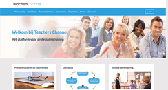 Desktop Screenshot of mijn.teacherschannel.nl